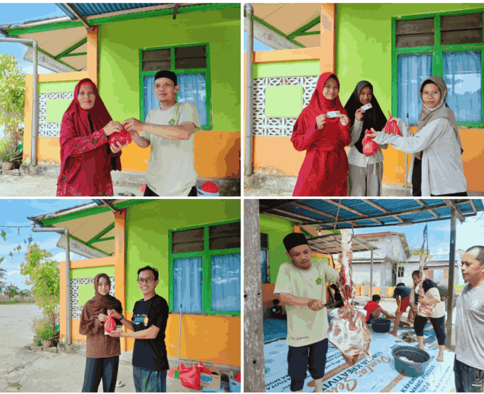 Semangat Berbagi dan Kepedulian, MTsN Singkawang Gelar Penyembelihan Hewan Qurban