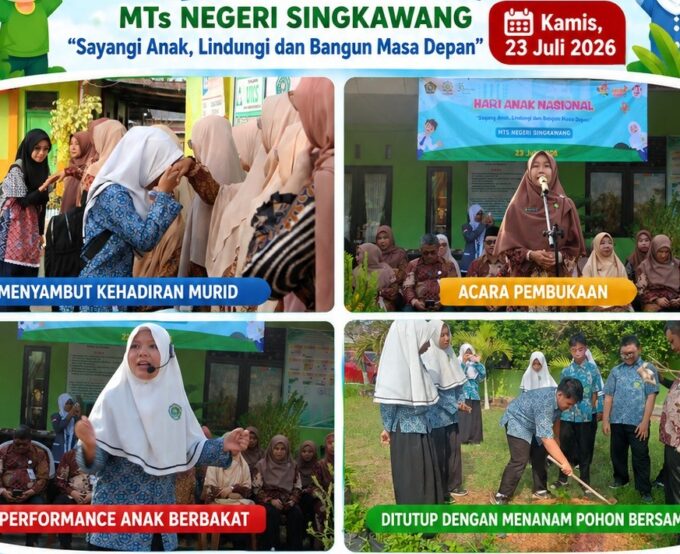 Rayakan Hari Anak Nasional, MTsN Singkawang Hadirkan Panggung Bakat dan Aksi Peduli Lingkungan